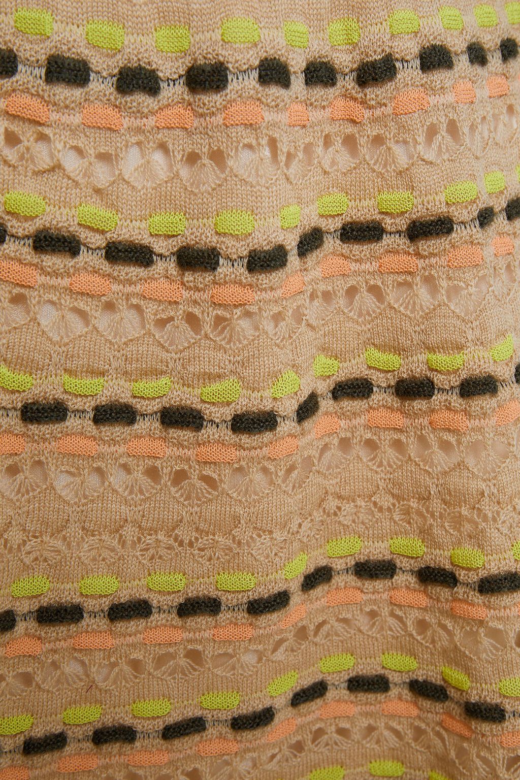 M MISSONI Crochet-knit wool-blend mini skirt