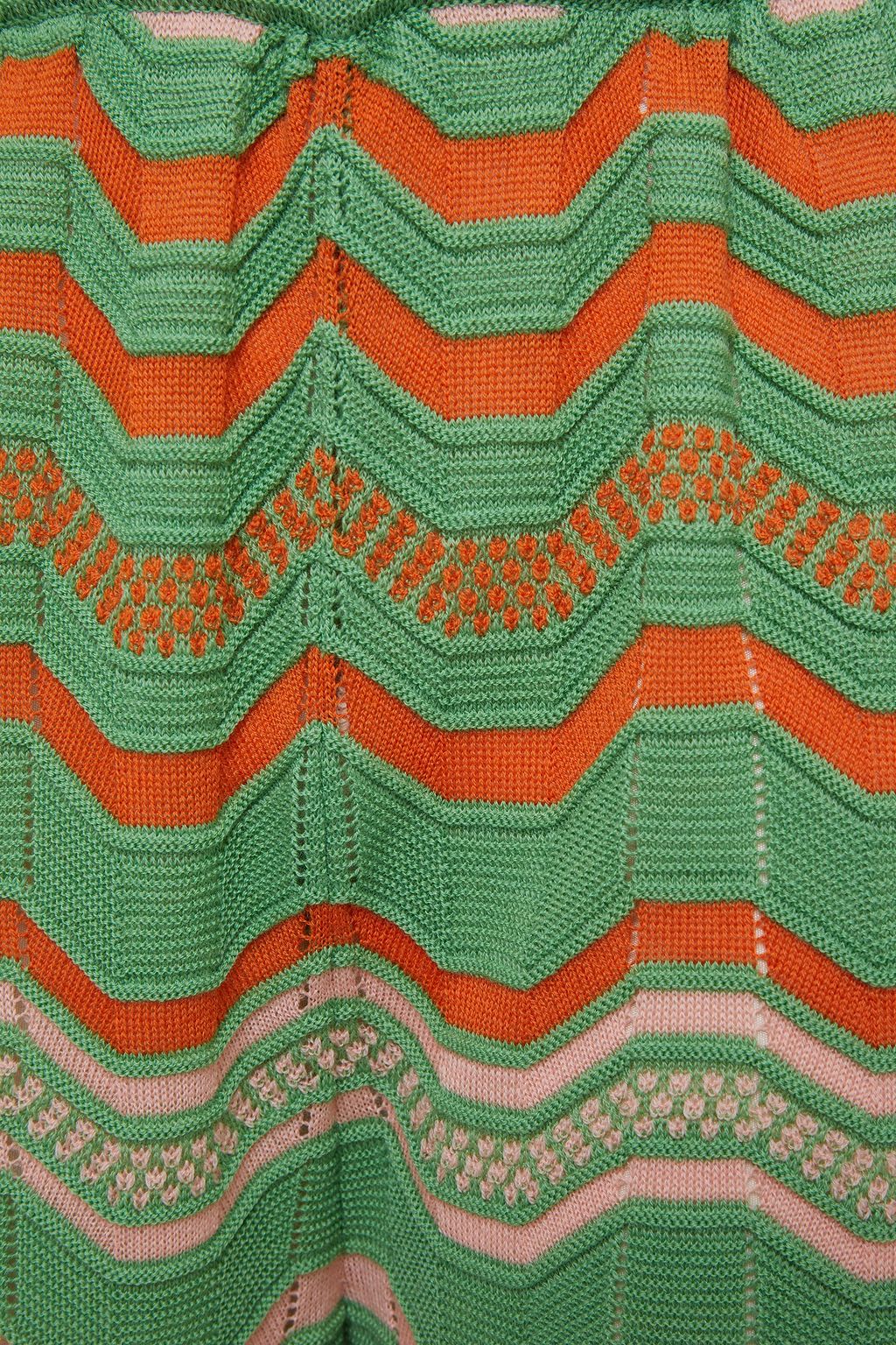 M MISSONI Crochet-knit wool wide-leg pants