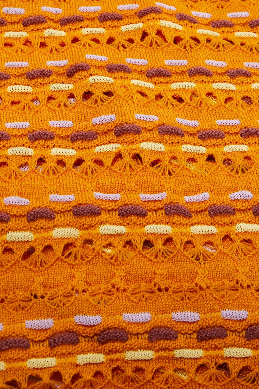 M MISSONI Crochet-knit wool-blend scarf