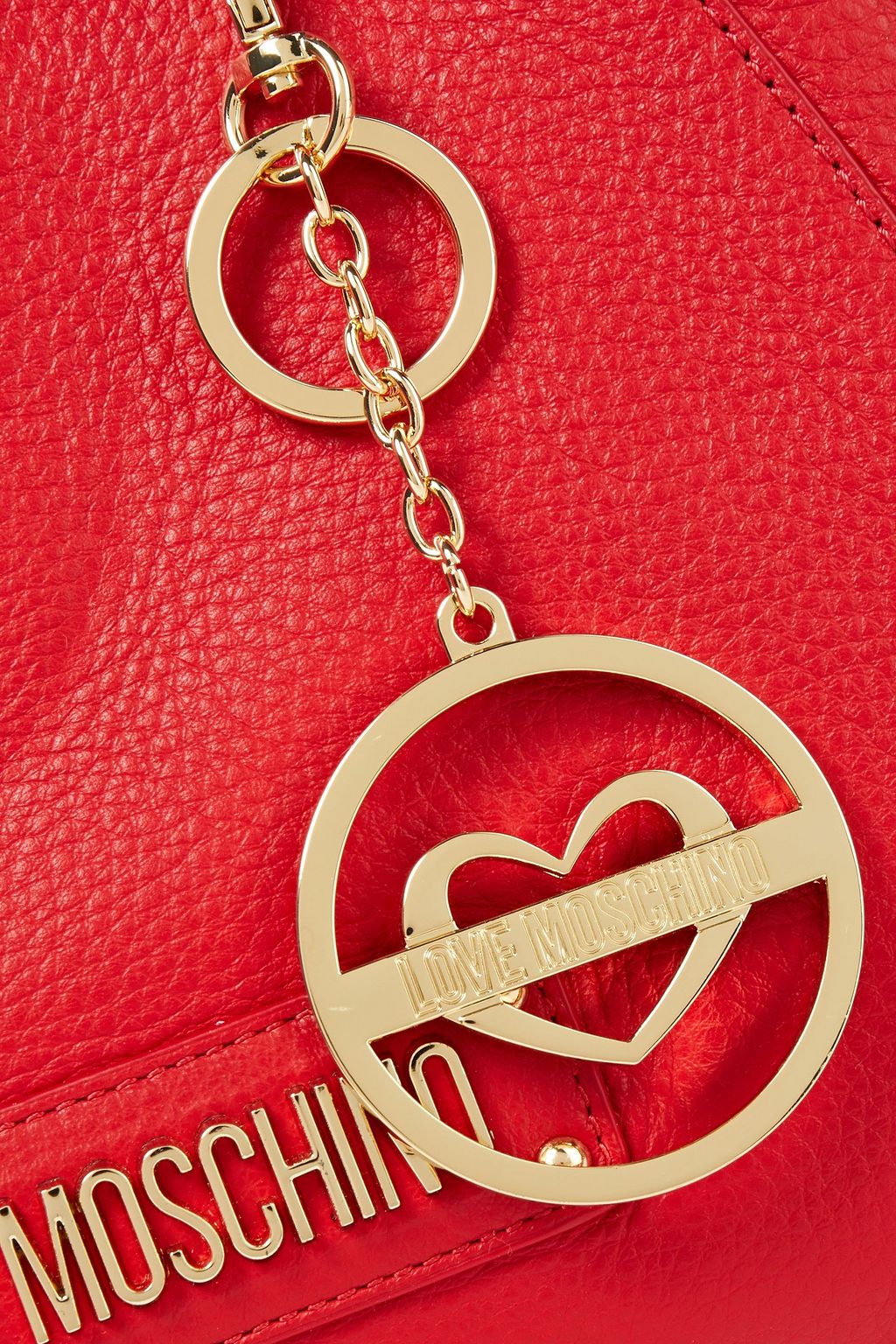 LOVE MOSCHINO Textured-leather tote