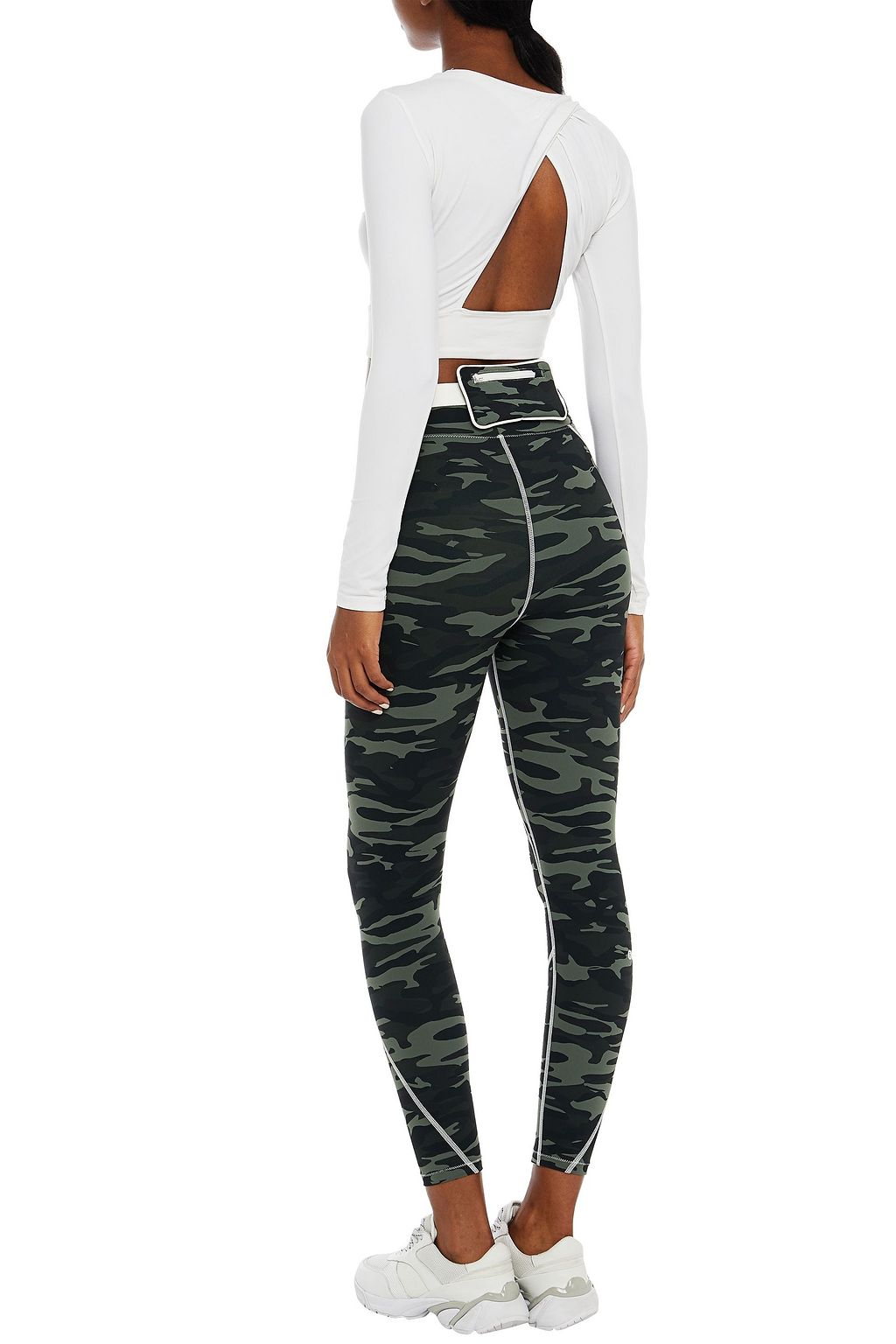 SOLID & STRIPED SPORT Camouflage-print stretch leggings