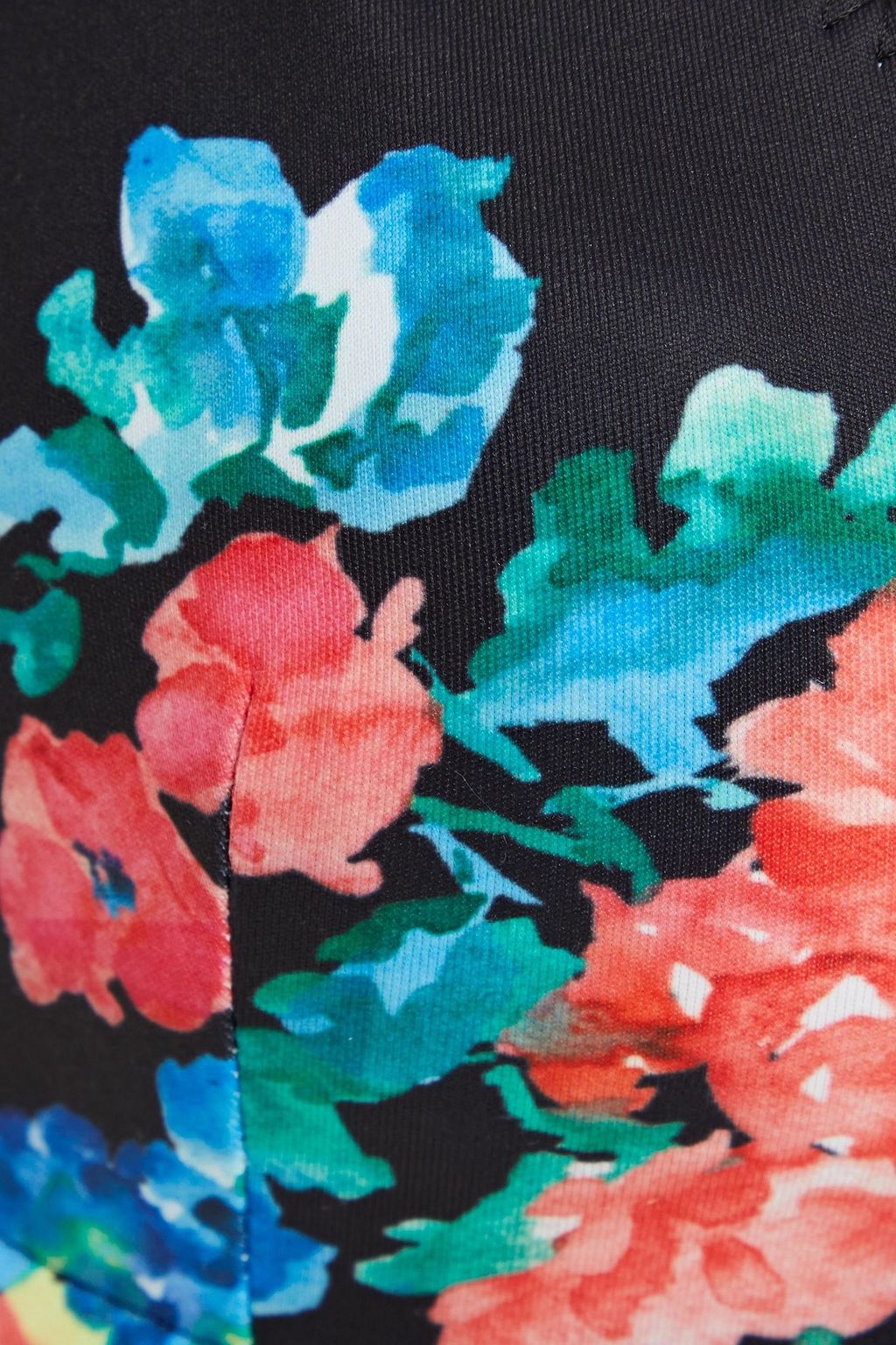 CAROLINE CONSTAS Floral-print bikini top