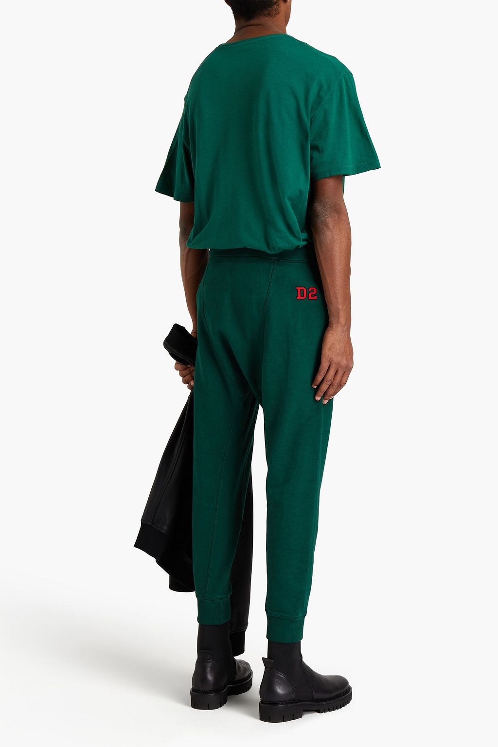 DSQUARED2 Printed French cotton-terry sweatpants