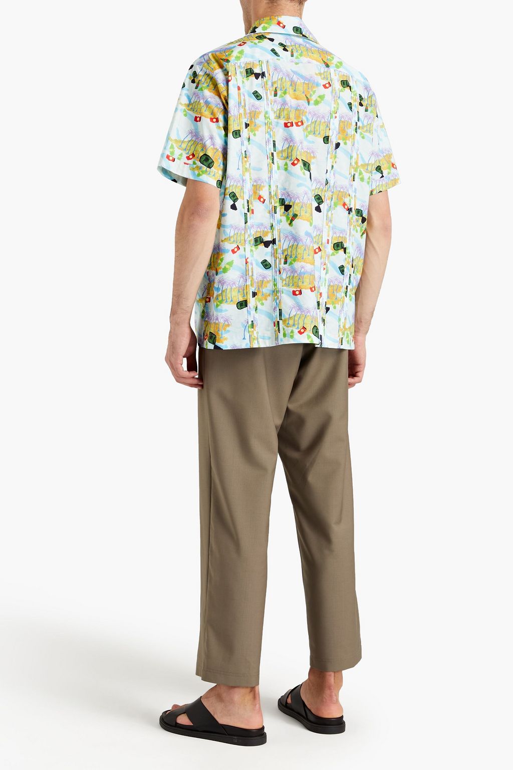MARNI Printed cotton-poplin shirt