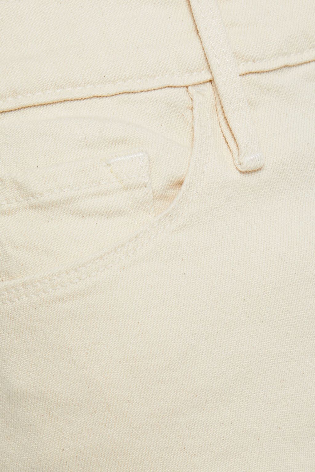 FRAME Cropped high-rise wide-leg jeans