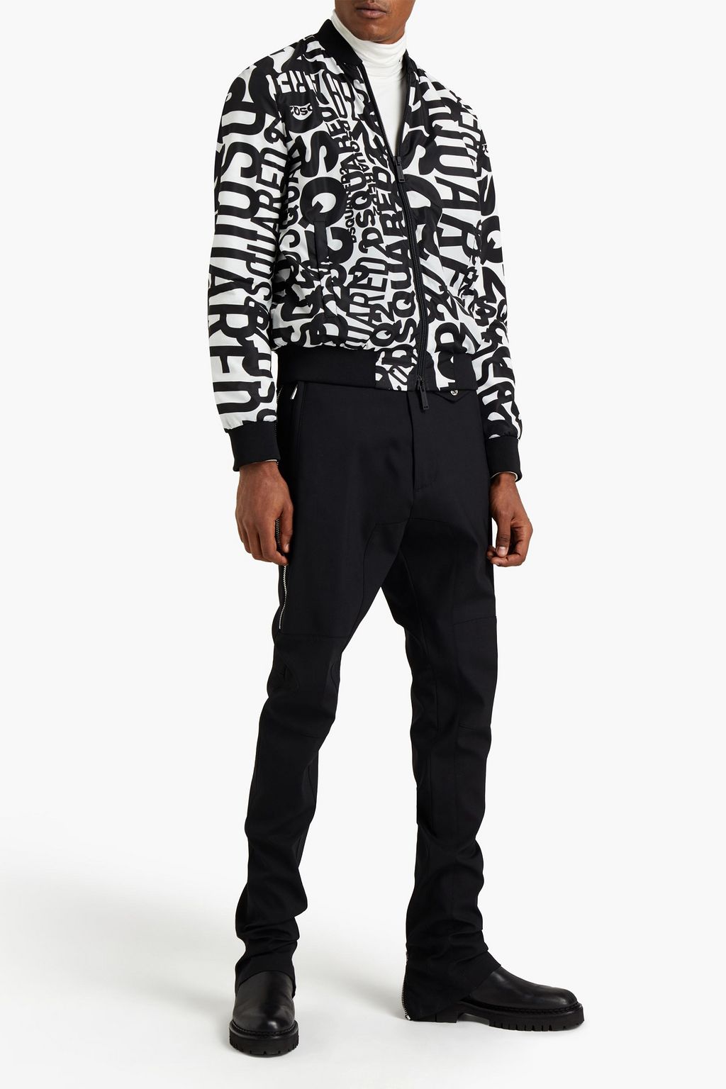 DSQUARED2 Printed shell bomber jacket