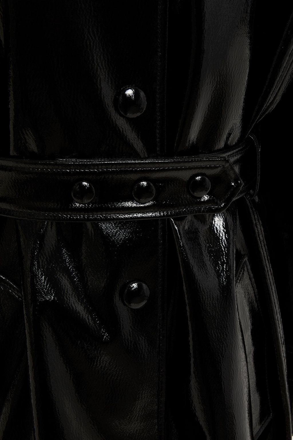 RABANNE Coated-gabardine trench coat