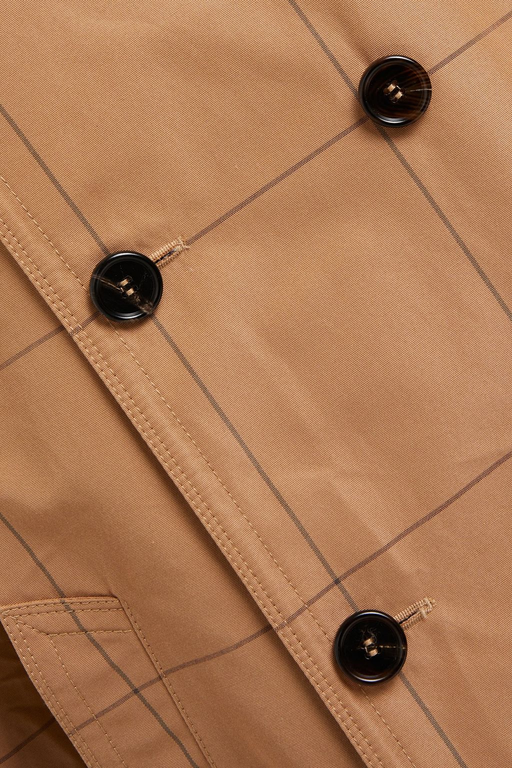 MARNI Doppelreihiger Mantel aus Jacquard mit Karomuster