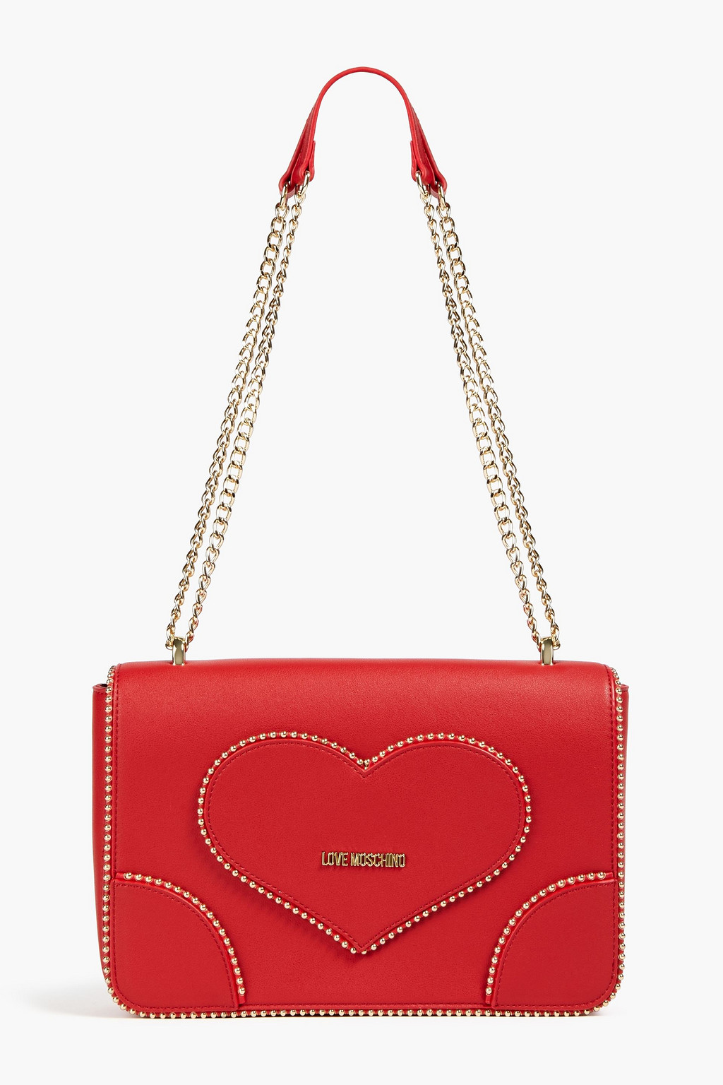 LOVE MOSCHINO Studded faux leather shoulder bag