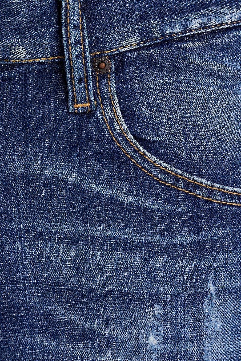 DSQUARED2 Slim-fit distressed faded denim jeans