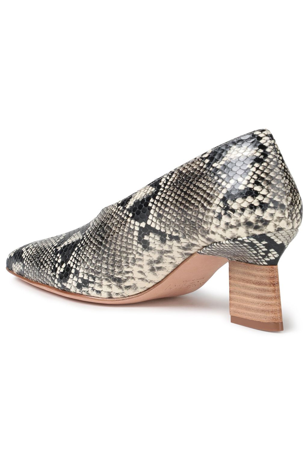 ROSETTA GETTY Snake-effect leather pumps