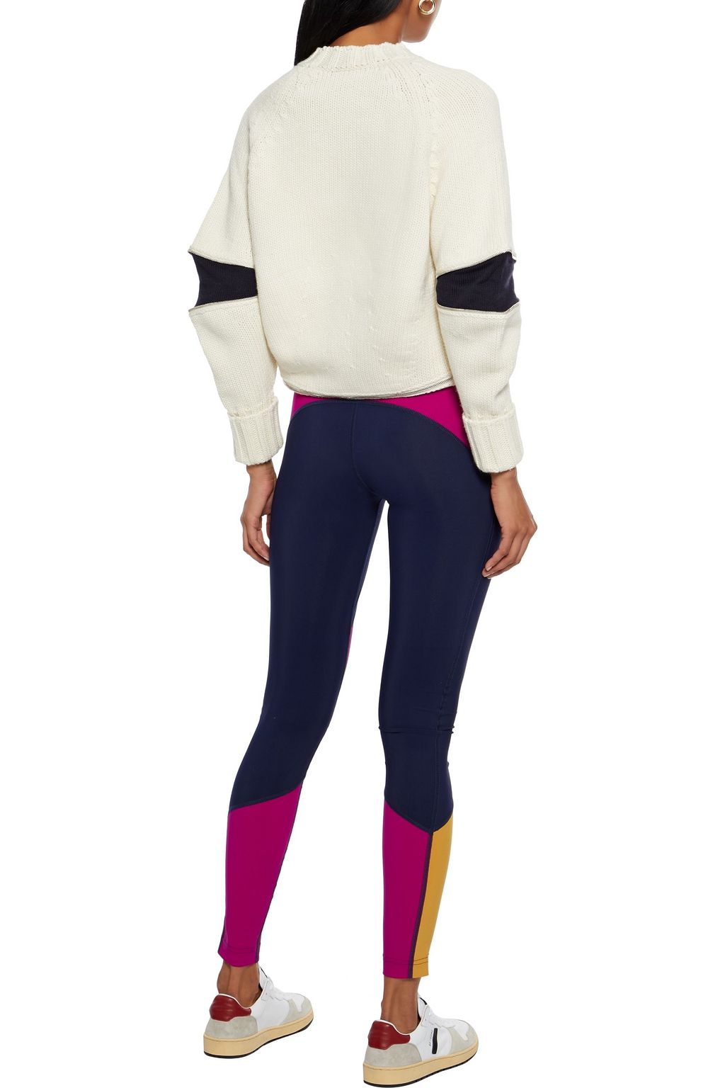 ISABEL MARANT Tilda color-block stretch-jersey leggings