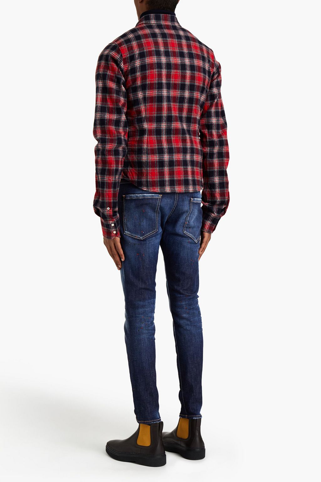 DSQUARED2 Checked cotton-flannel shirt
