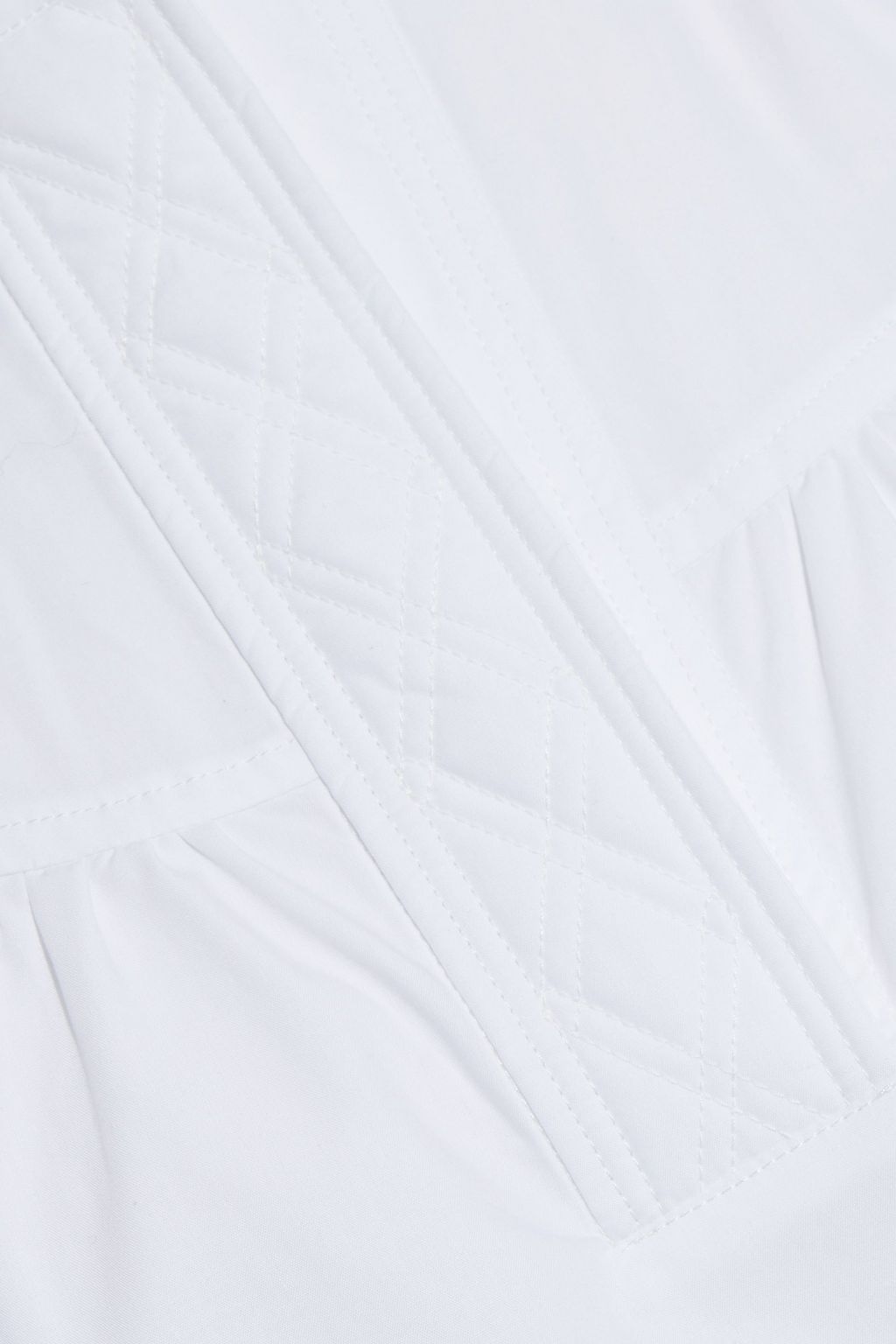 SEE BY CHLOÉ Gathered cotton-poplin blouse