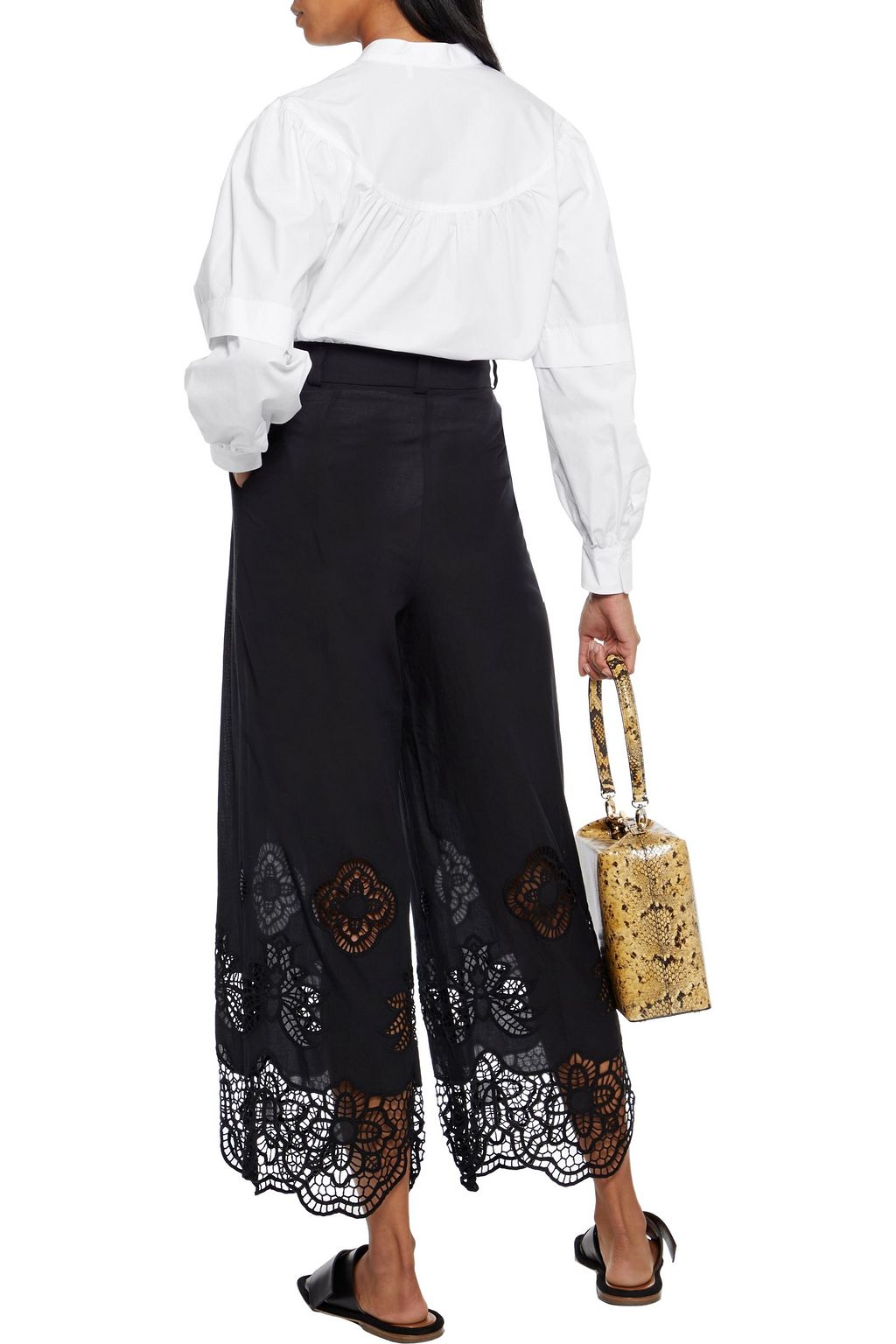 SEE BY CHLOÉ Gathered cotton-poplin blouse