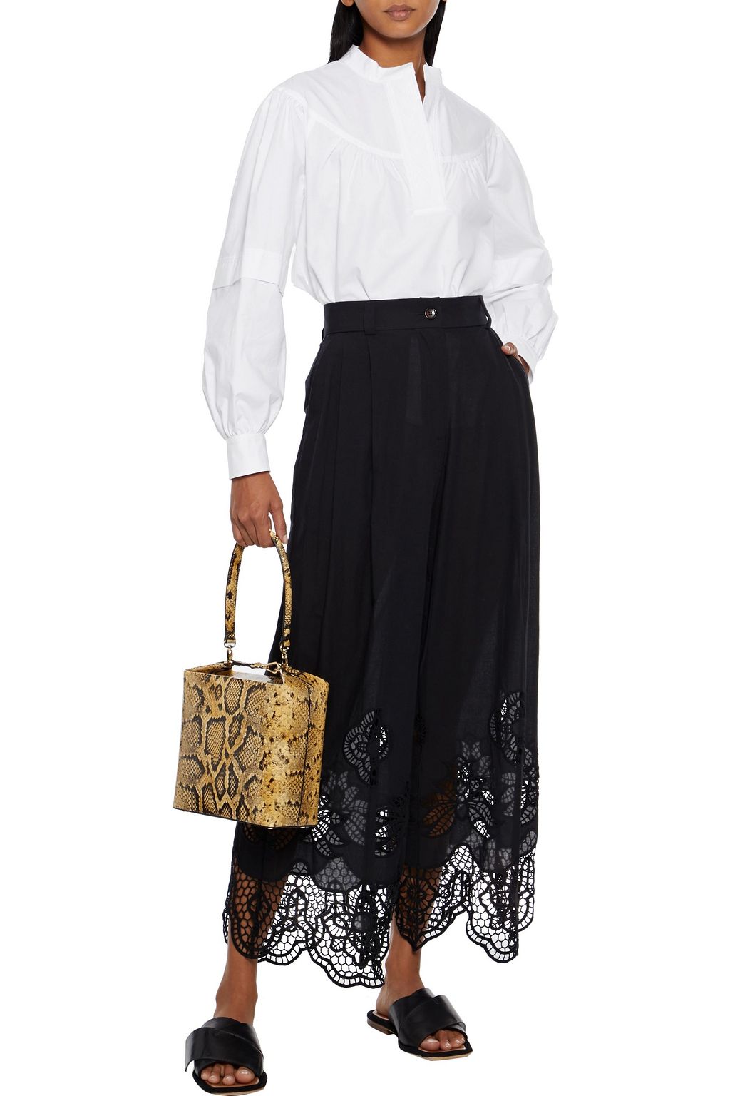 SEE BY CHLOÉ Gathered cotton-poplin blouse
