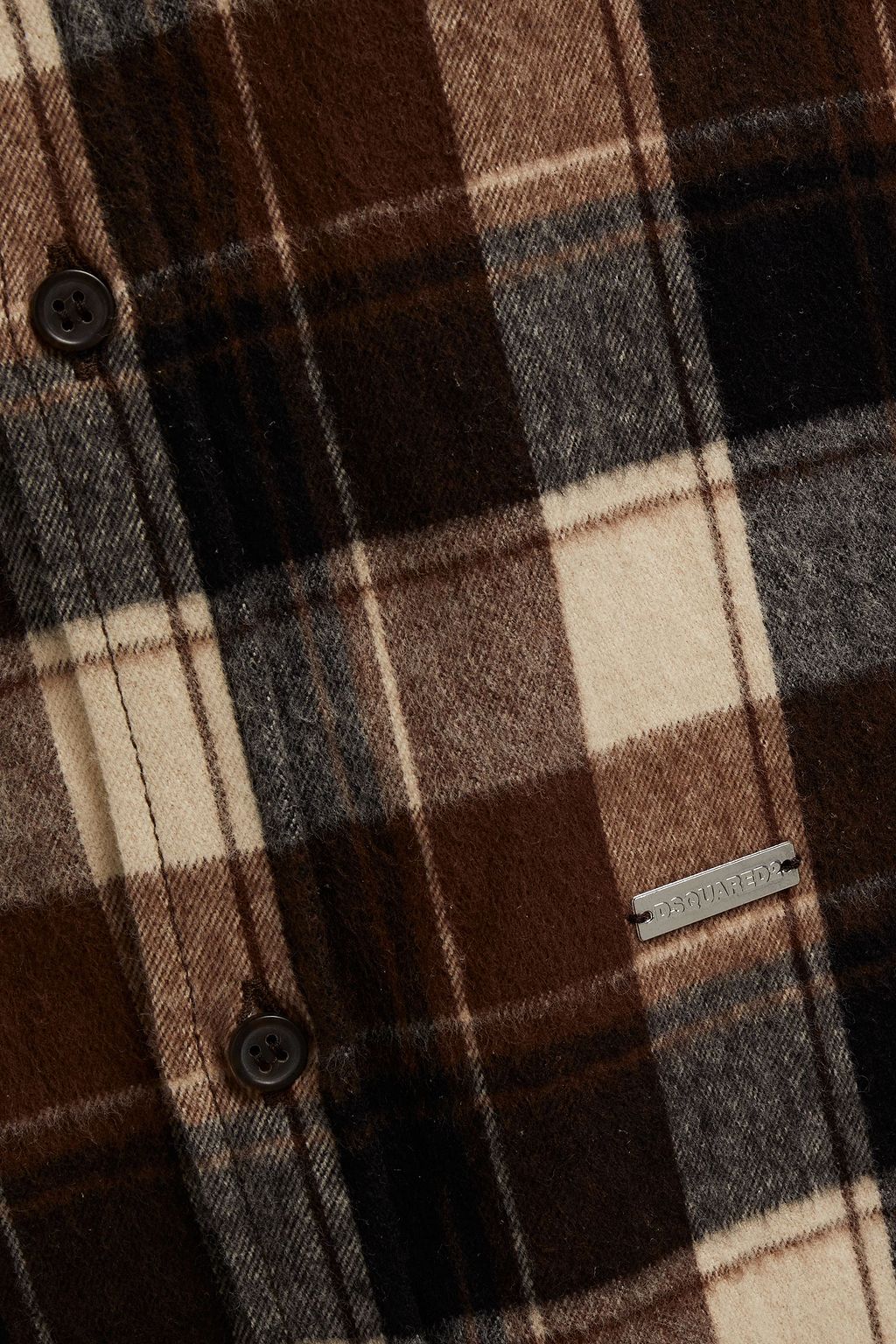 DSQUARED2 Checked cotton-flannel shirt