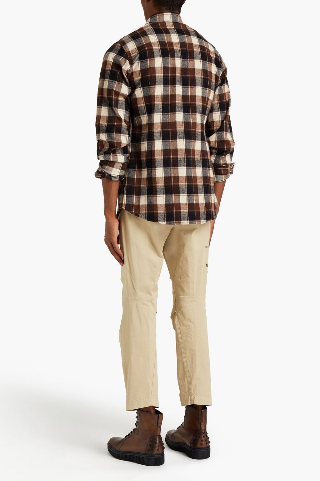 DSQUARED2 Checked cotton-flannel shirt