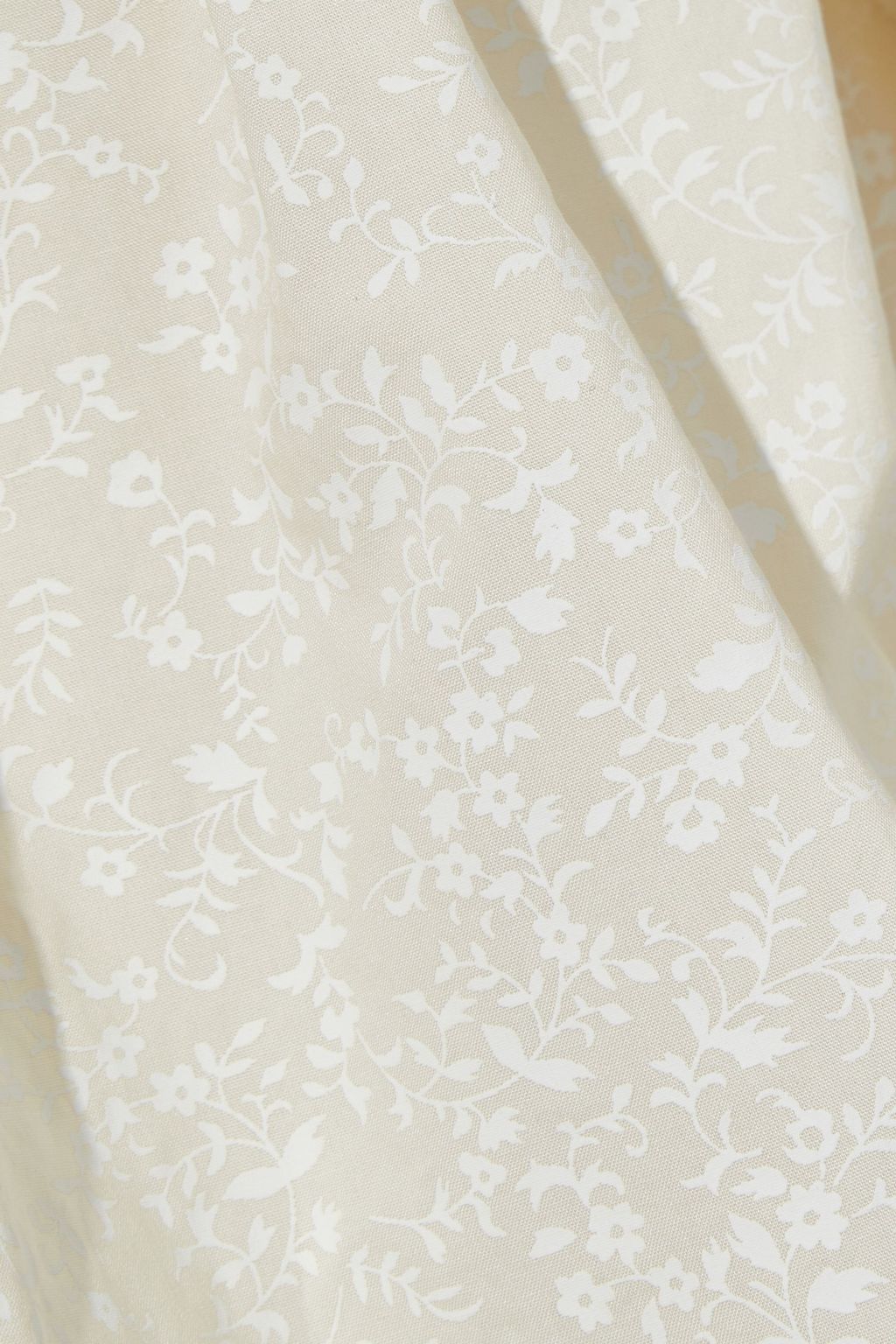 SEE BY CHLOÉ Geraffte Bluse aus Baumwollpopeline mit floralem Print