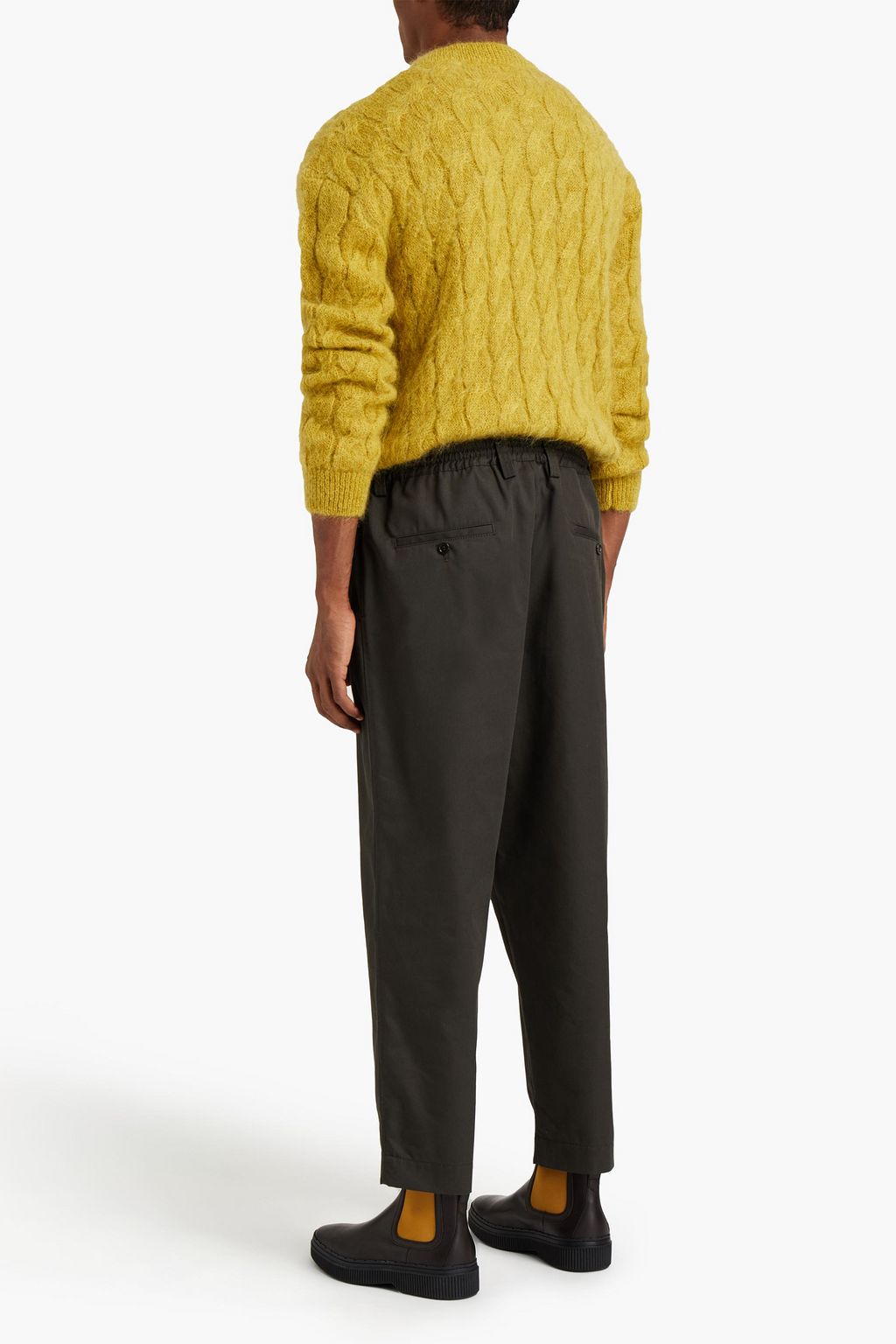 MARNI Tapered cotton-twill pants