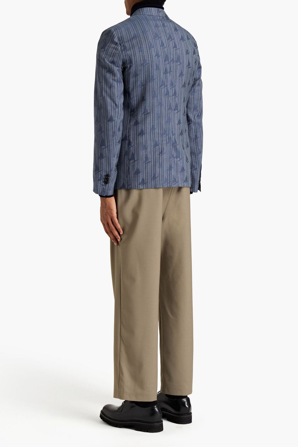 MARNI Cotton and wool-blend jacquard blazer