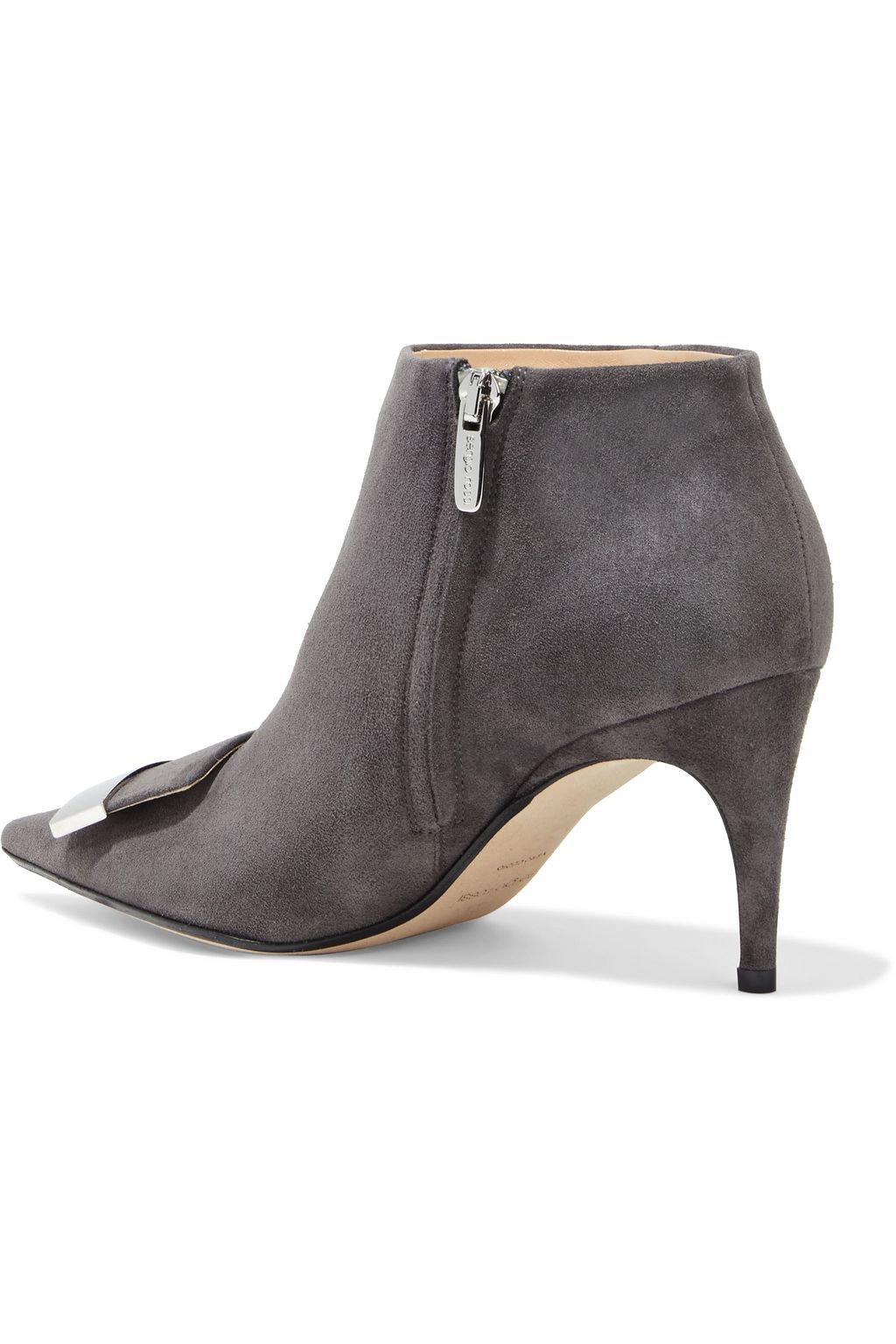 SERGIO ROSSI sr1 embellished suede ankle boots