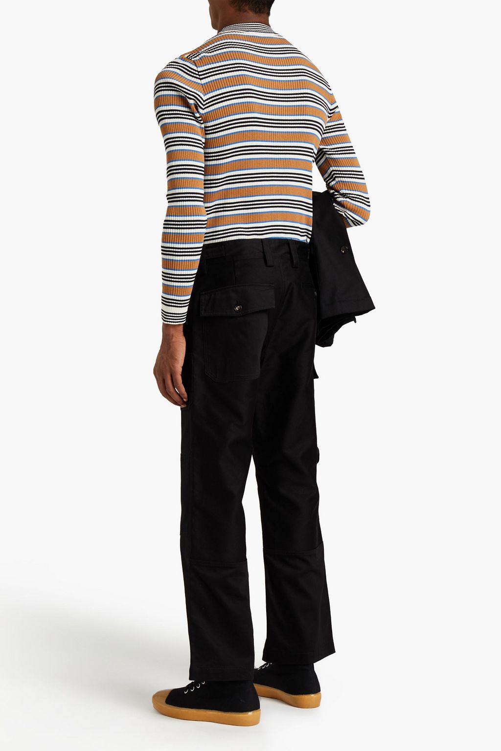 MARNI Straight-leg paneled cotton pants