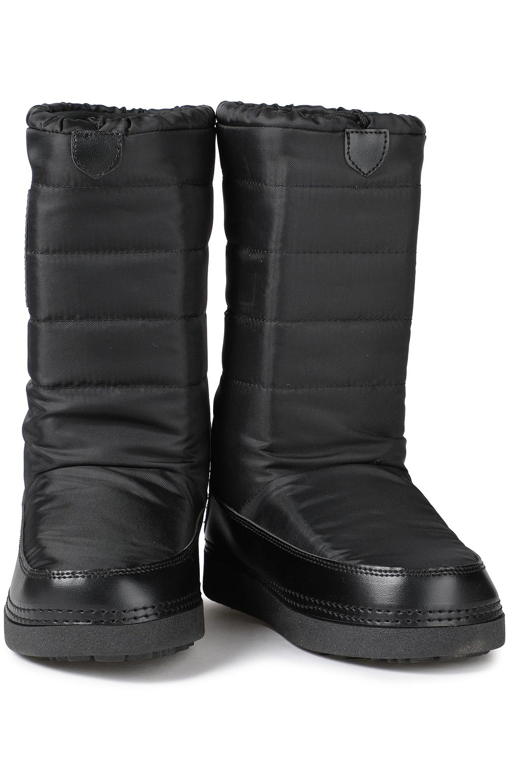 LOVE MOSCHINO Appliquéd quilted shell snow boots