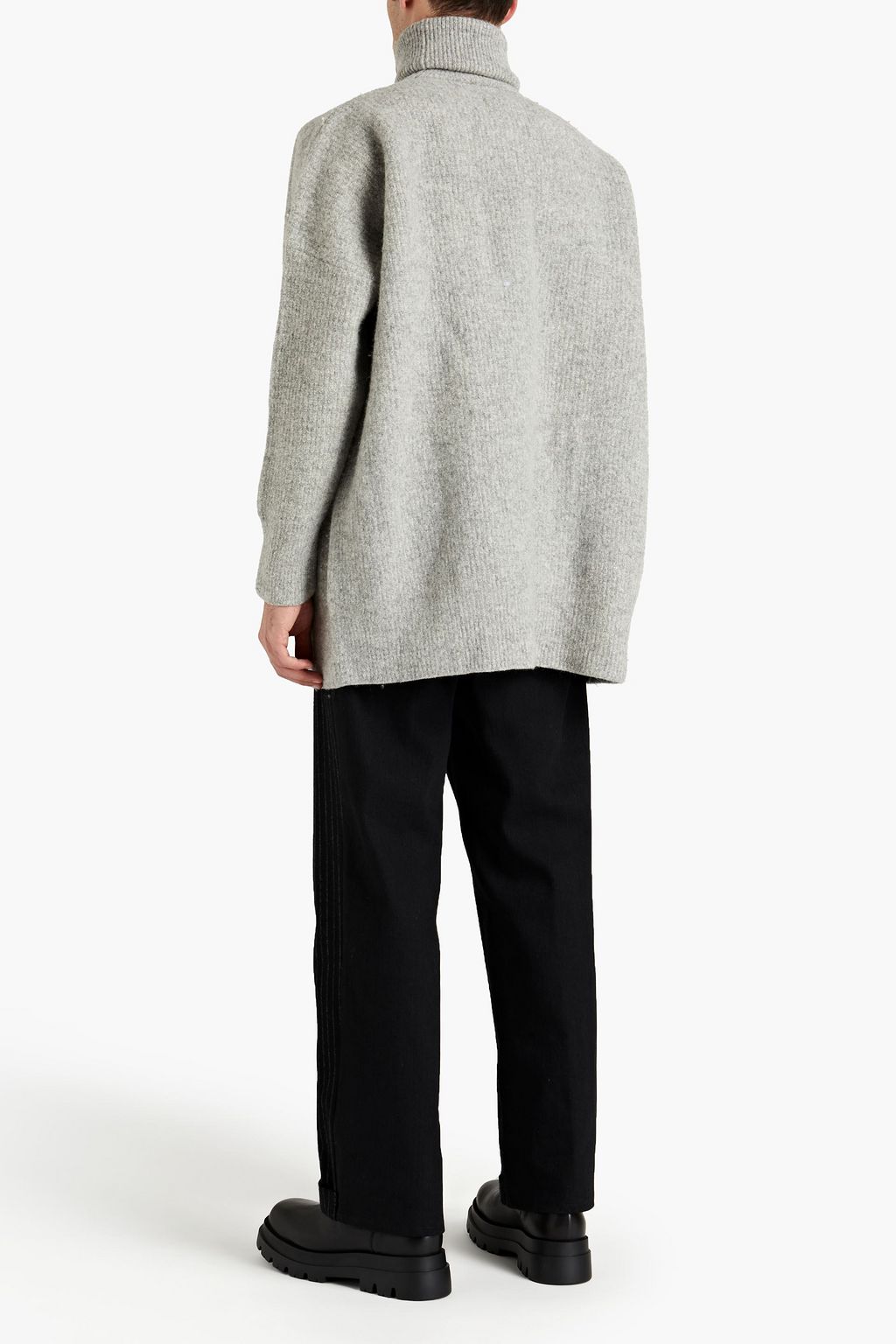 MARNI Oversized ribbed wool turtleneck sweater