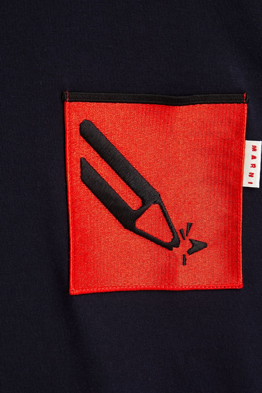 MARNI Appliquéd cotton-jersey T-shirt