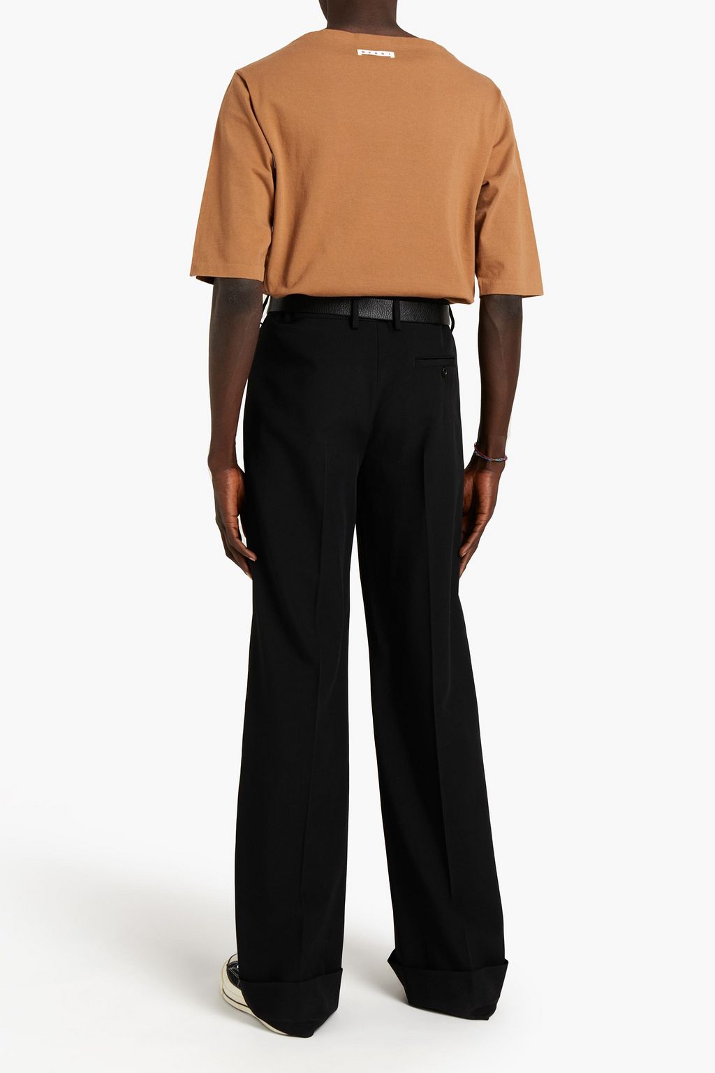 MARNI Embroidered cotton-jersey T-shirt