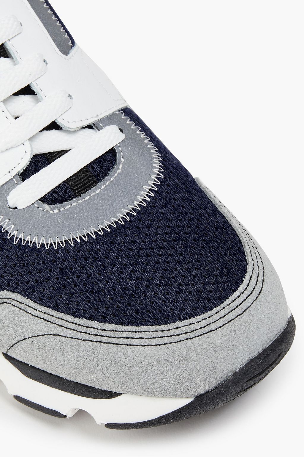 MARNI Mesh, suede and leather sneakers