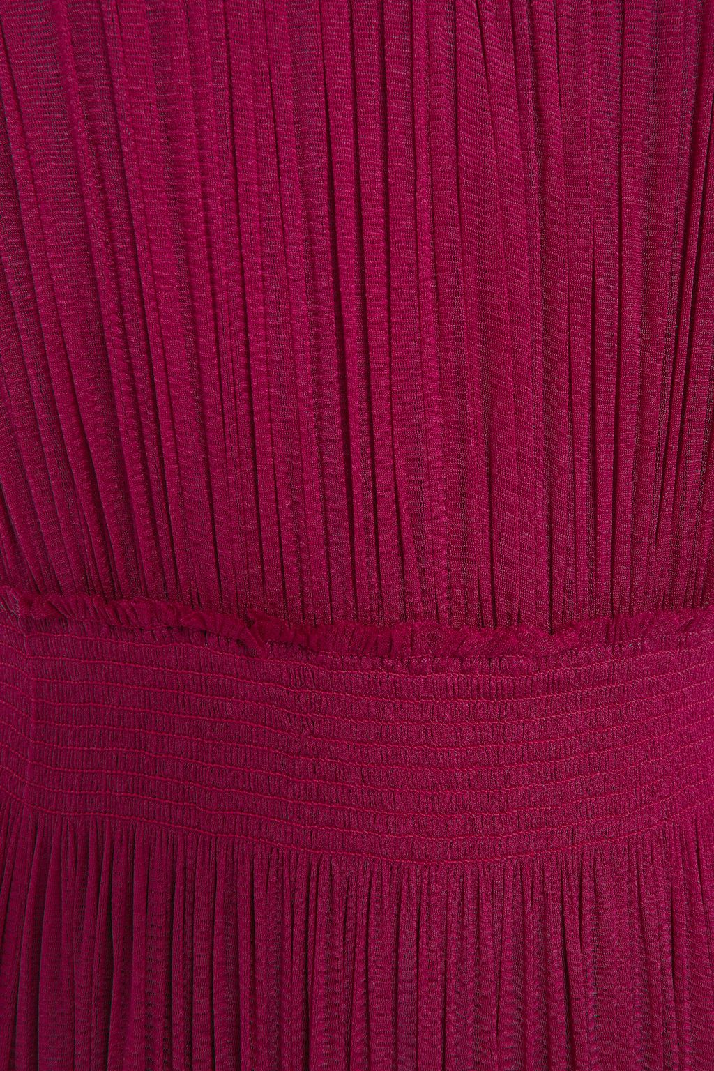 AMANDA WAKELEY Chantilly lace-paneled silk-tulle maxi dress