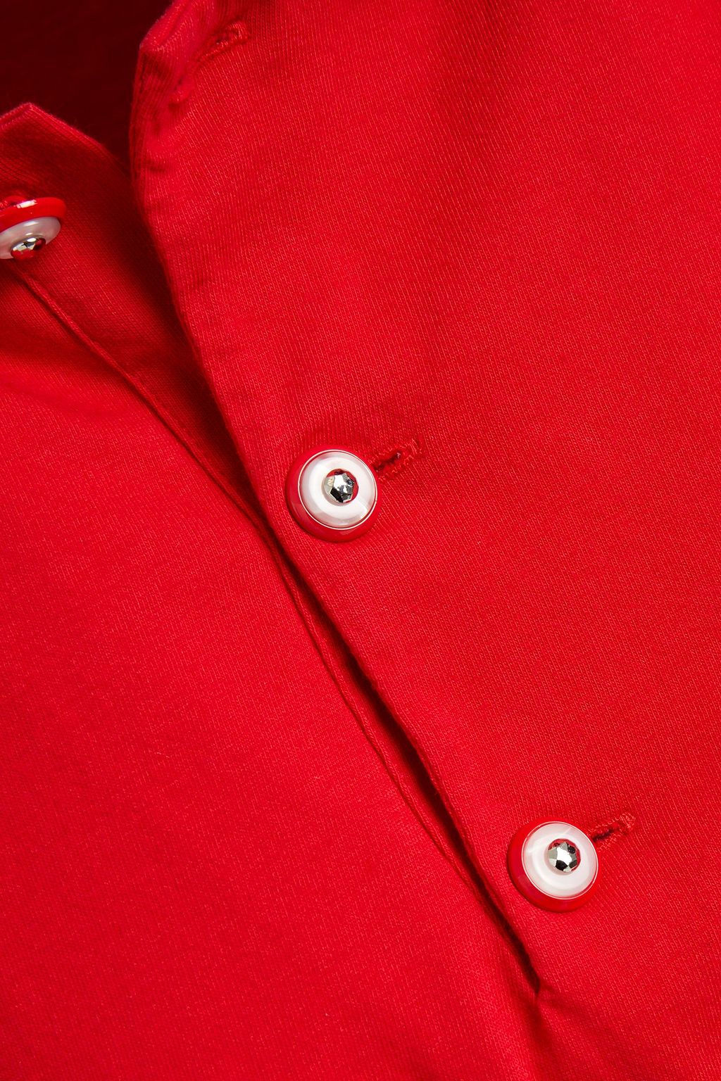 MARNI Embroidered cotton-jersey polo shirt