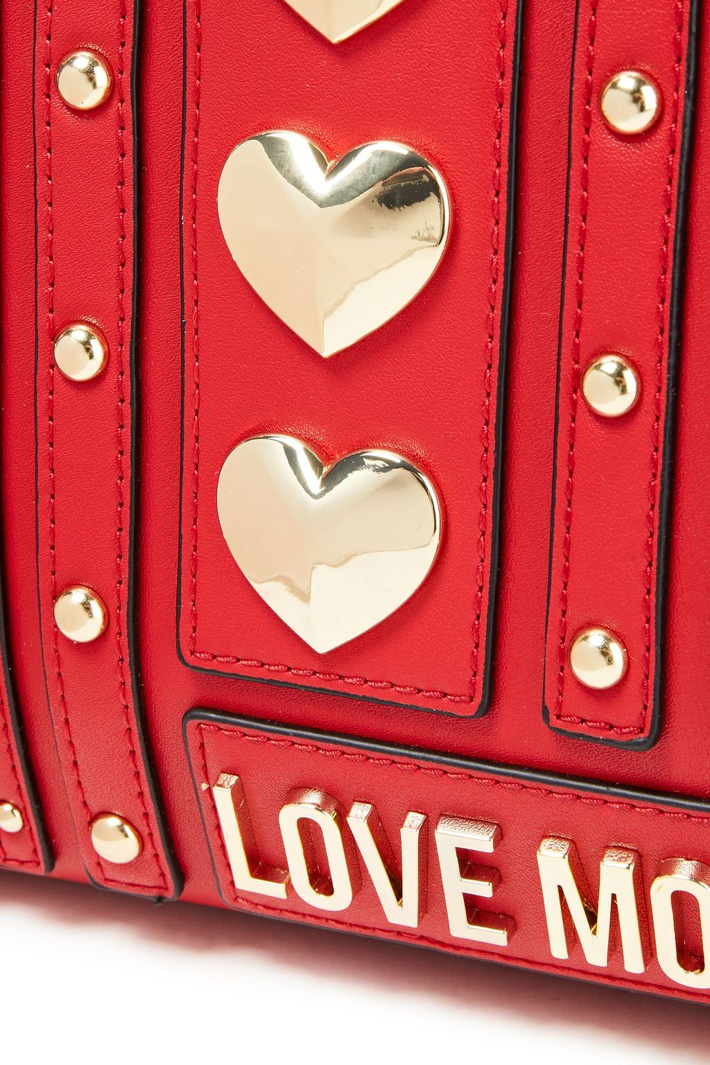 LOVE MOSCHINO Embellished faux leather tote