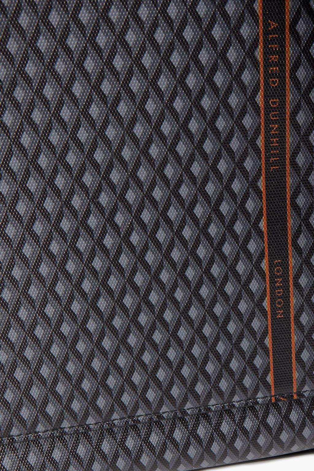 DUNHILL Leather-trimmed printed coated canvas messenger bag