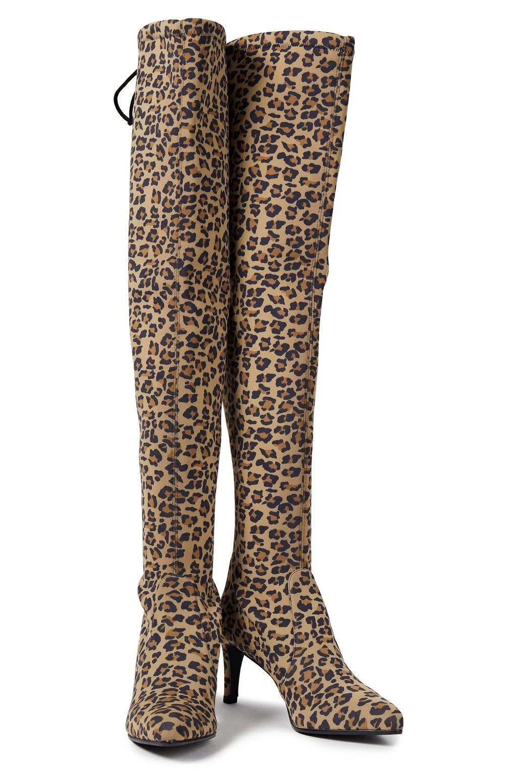 Animal print Leopard-print neoprene over-the-knee boots | STUART ...