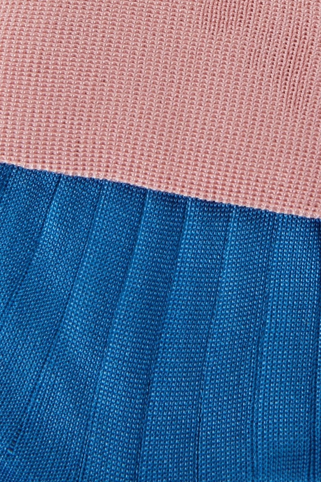 MARNI Two-tone ribbed silk-blend socks