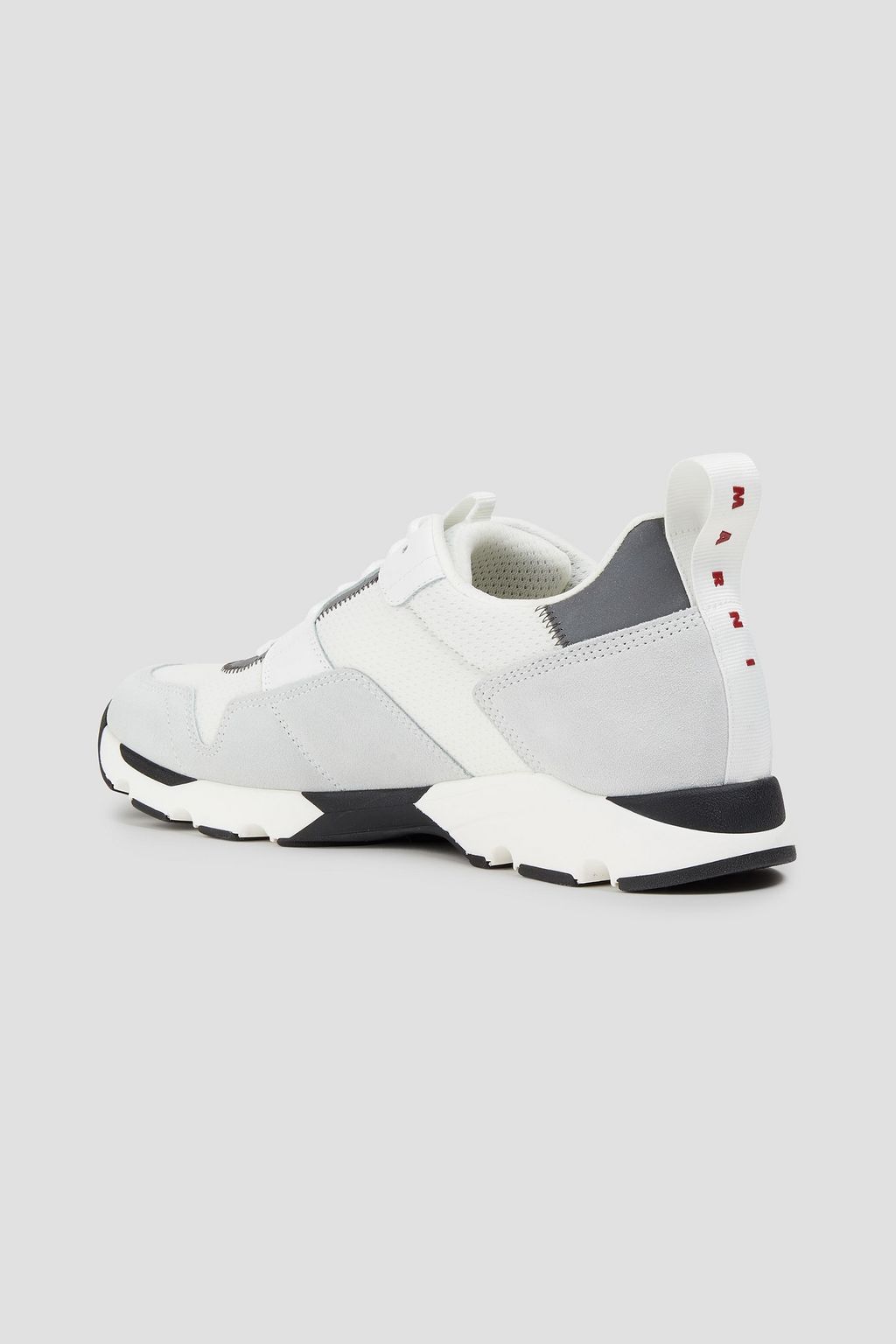 MARNI Mesh, suede and leather sneakers