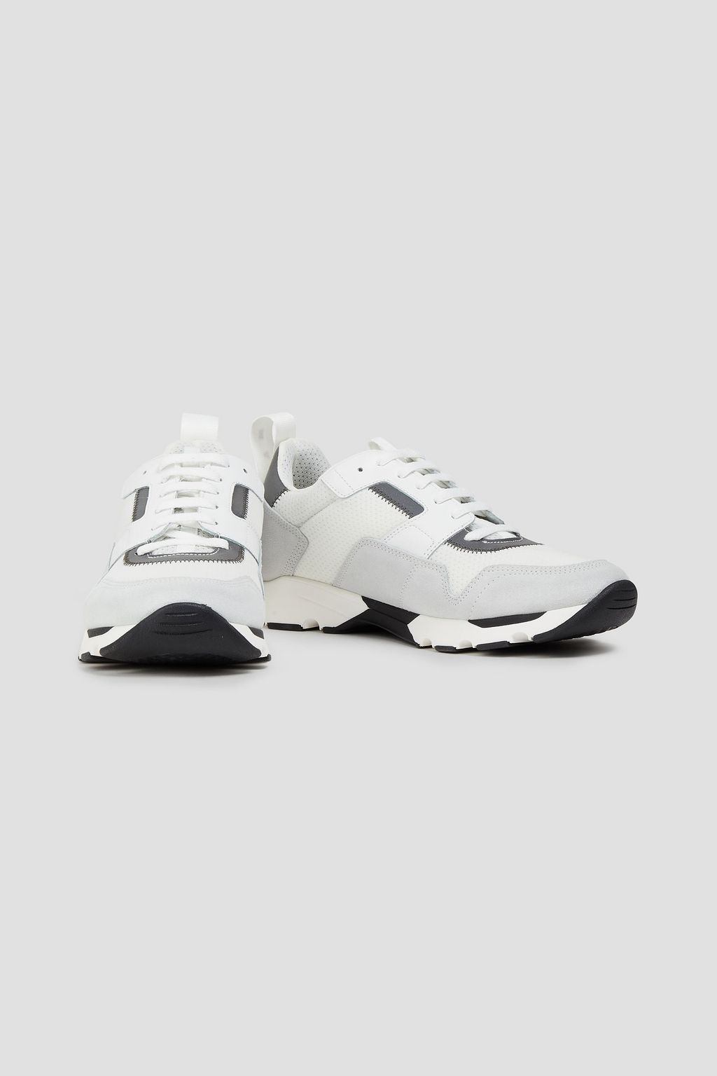 MARNI Mesh, suede and leather sneakers