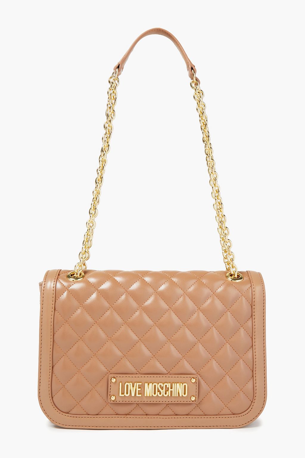 LOVE MOSCHINO Quilted faux leather shoulder bag THE