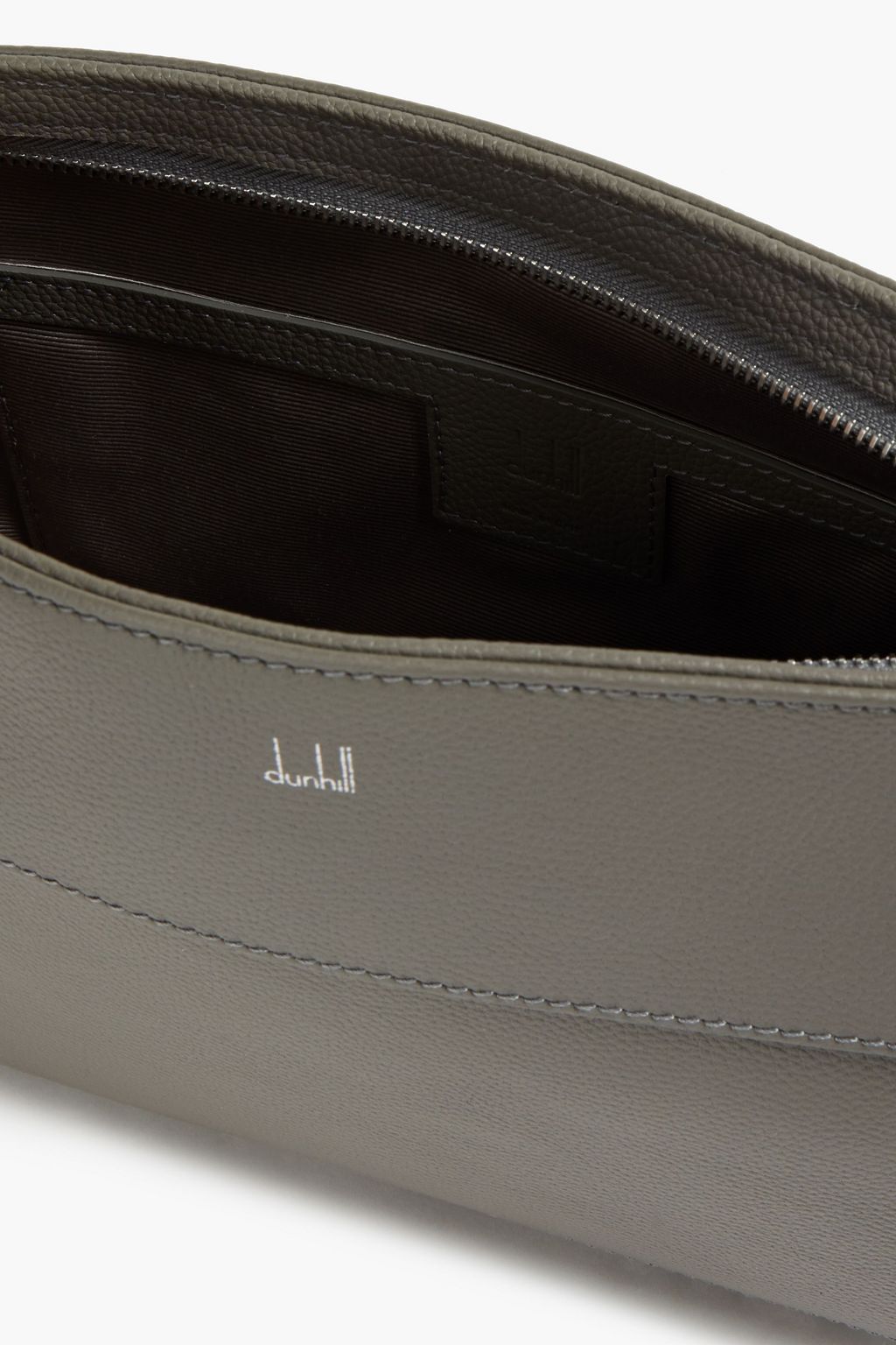 DUNHILL Textured-leather pouch