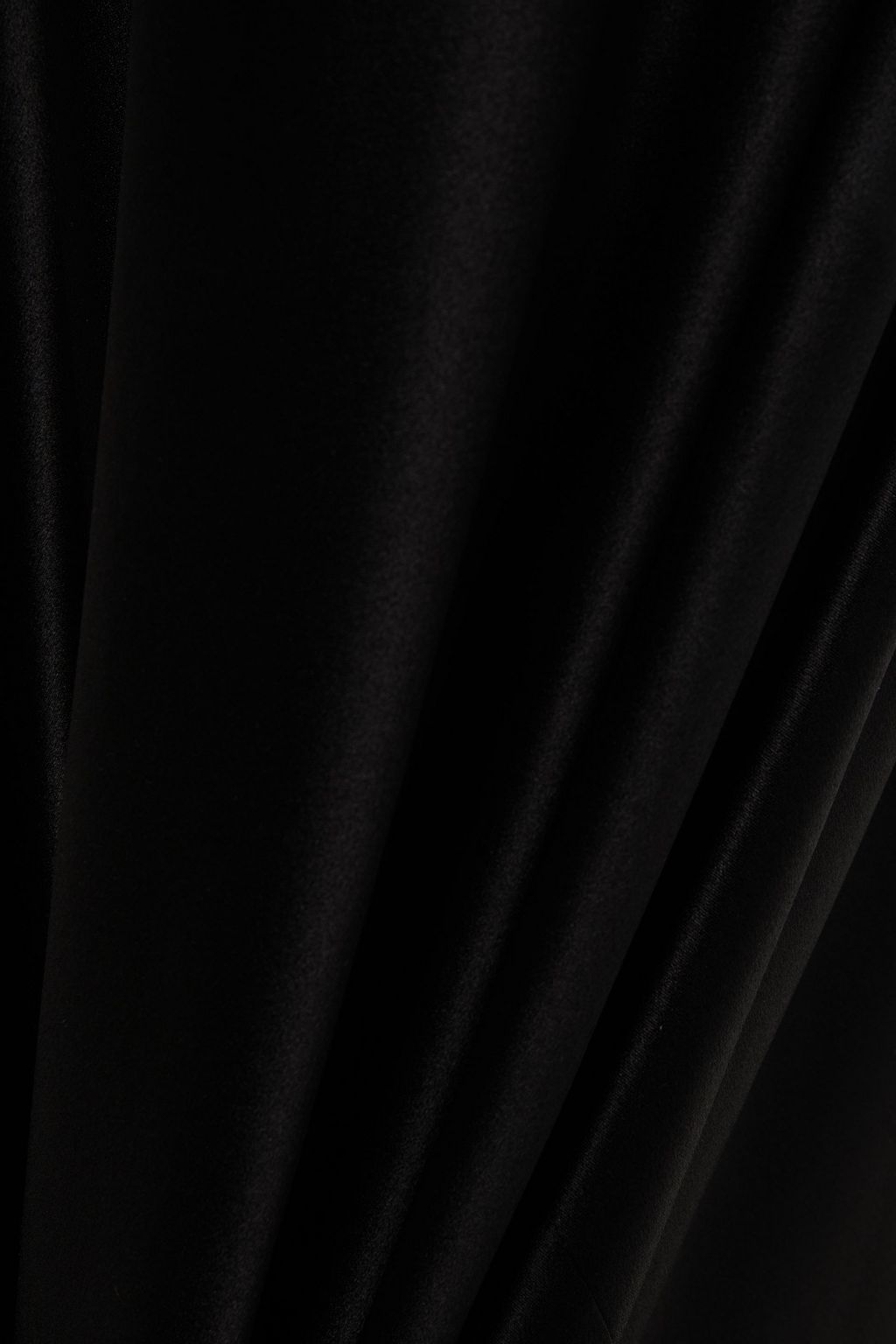 AMANDA WAKELEY Lace-trimmed silk-satin crepe maxi dress