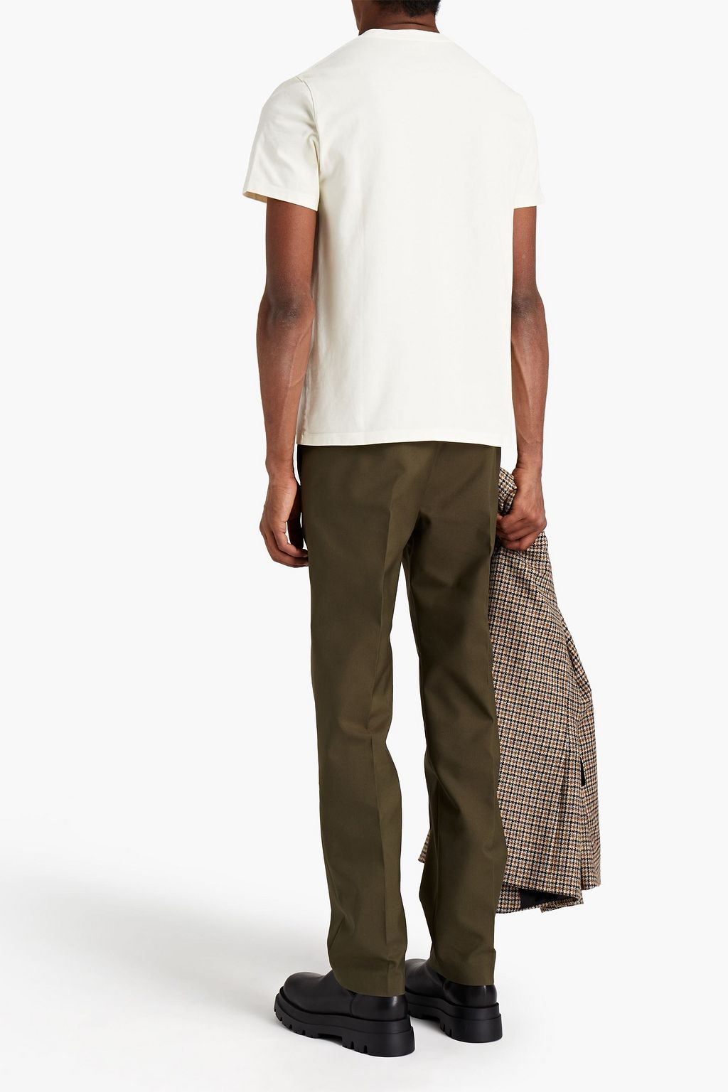 FRAME Printed cotton-jersey T-shirt