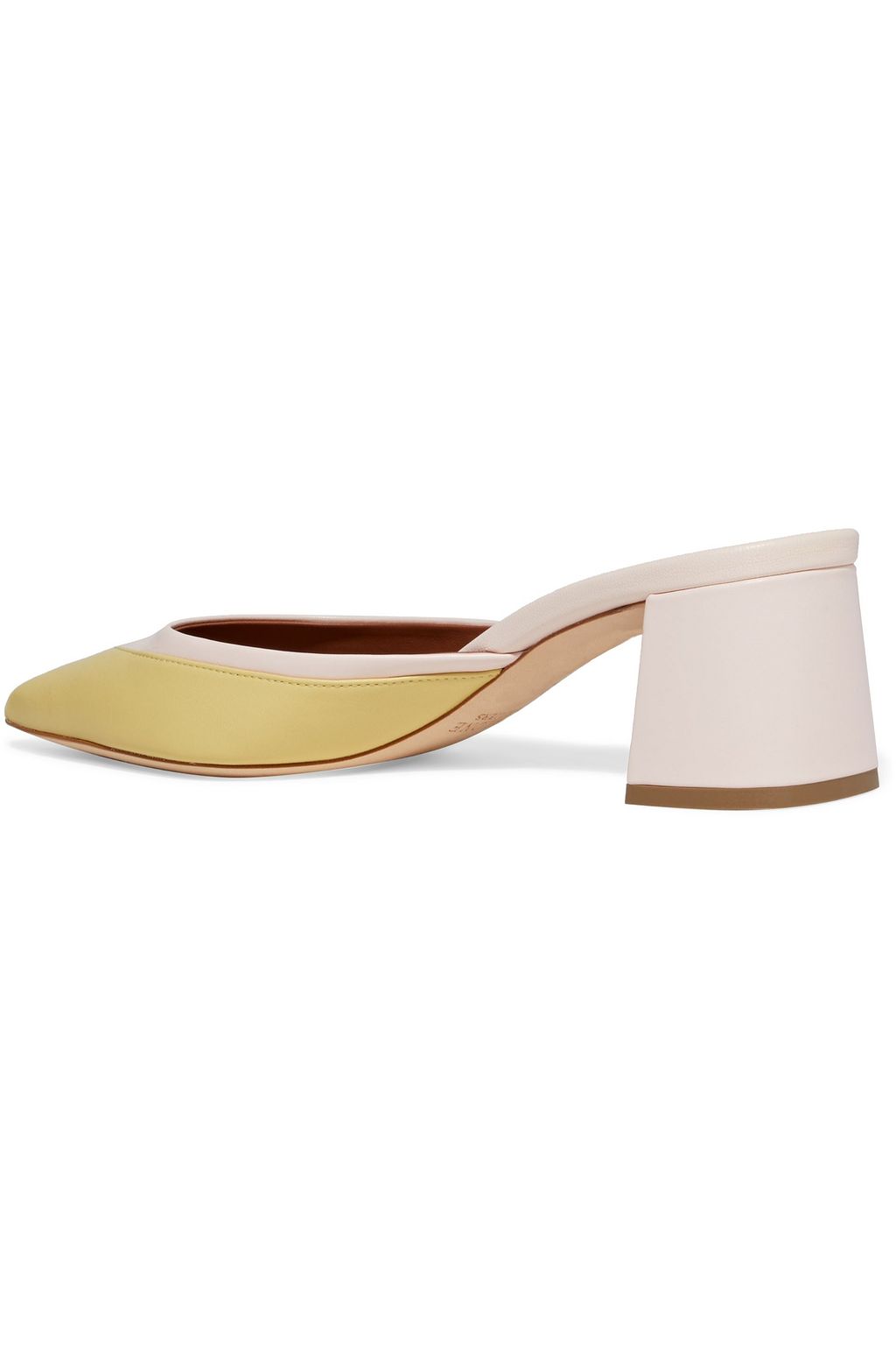 MALONE SOULIERS Edie 45 two-tone leather mules
