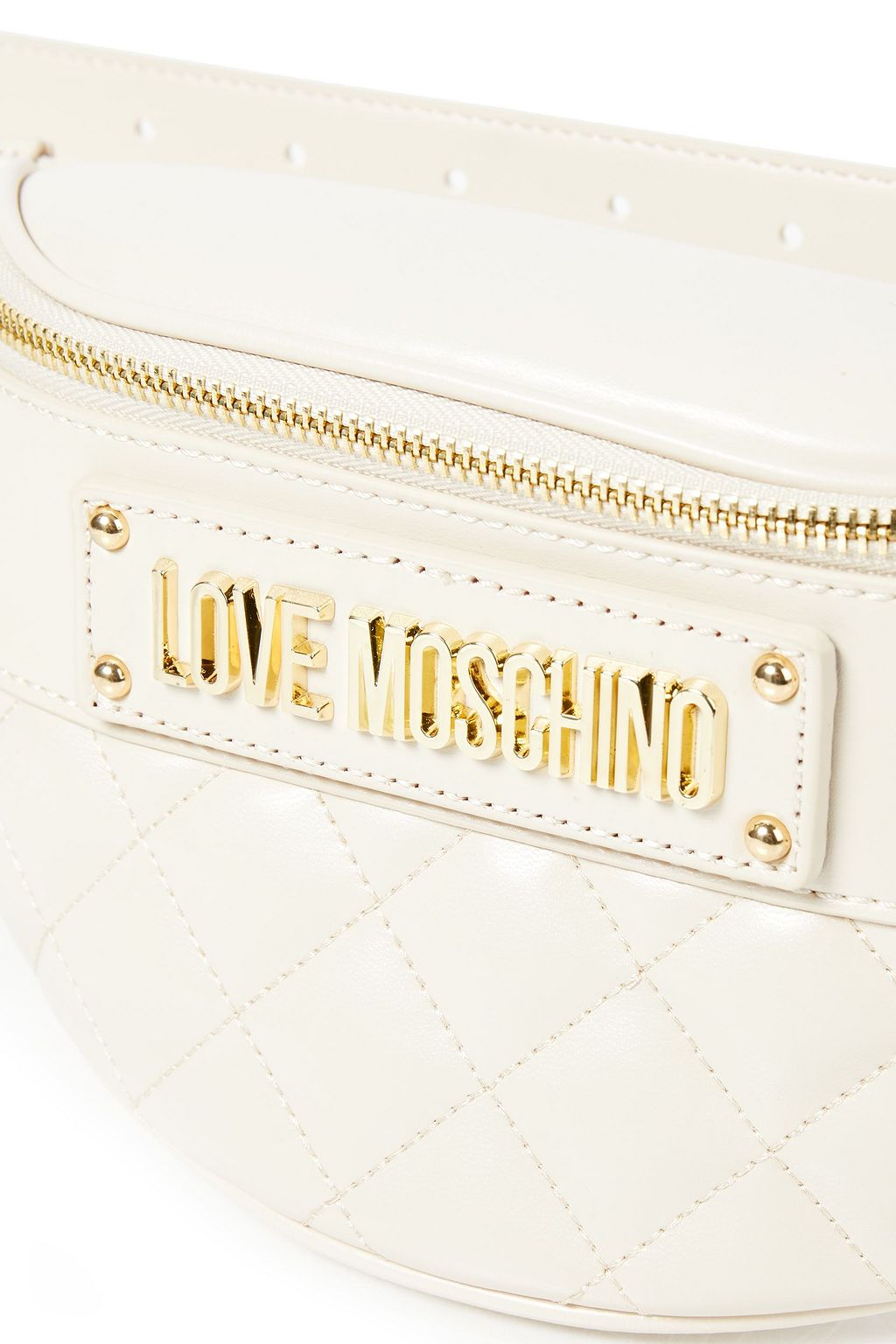 LOVE MOSCHINO Quilted faux leather belt bag THE