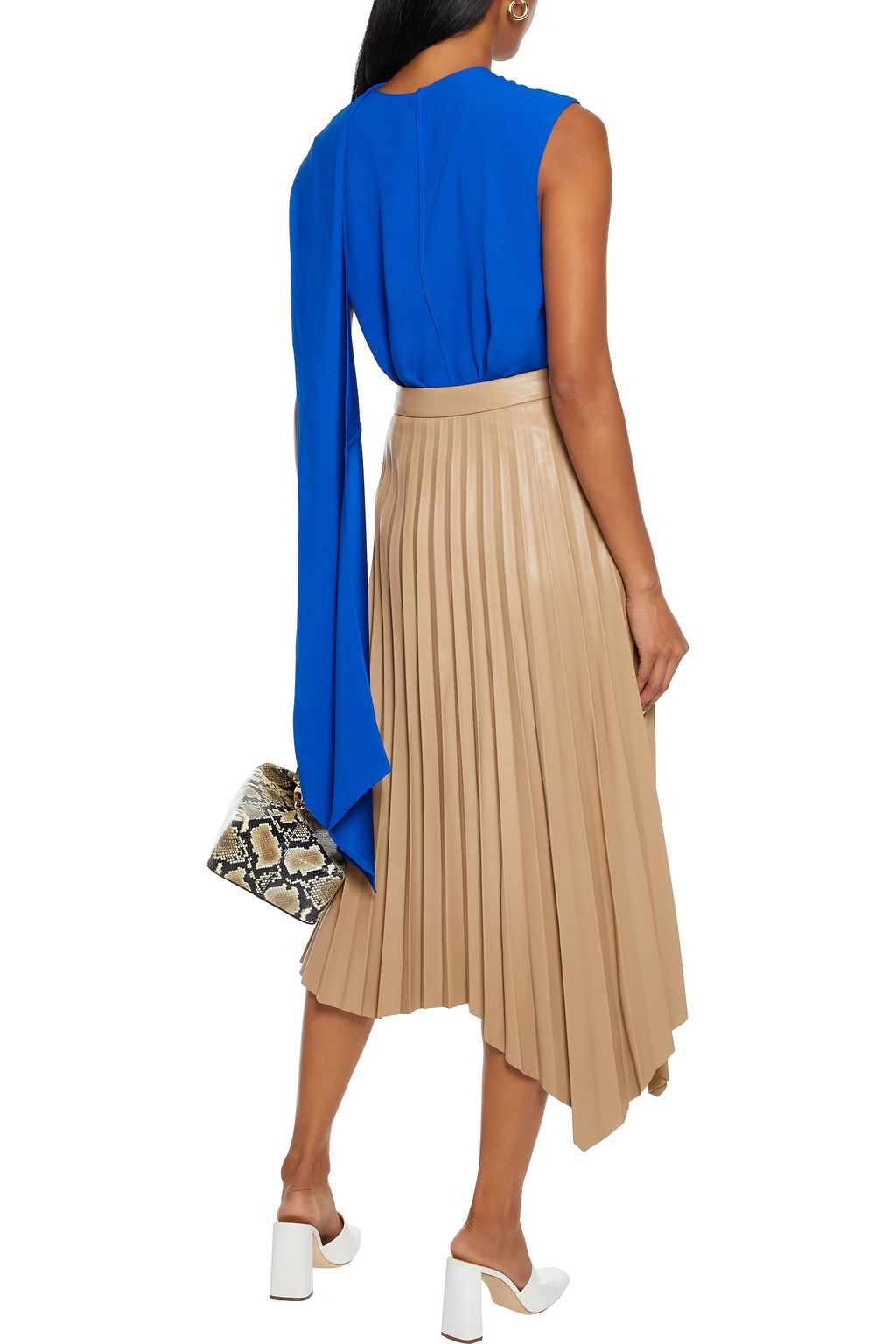 ADAM LIPPES Draped crepe top