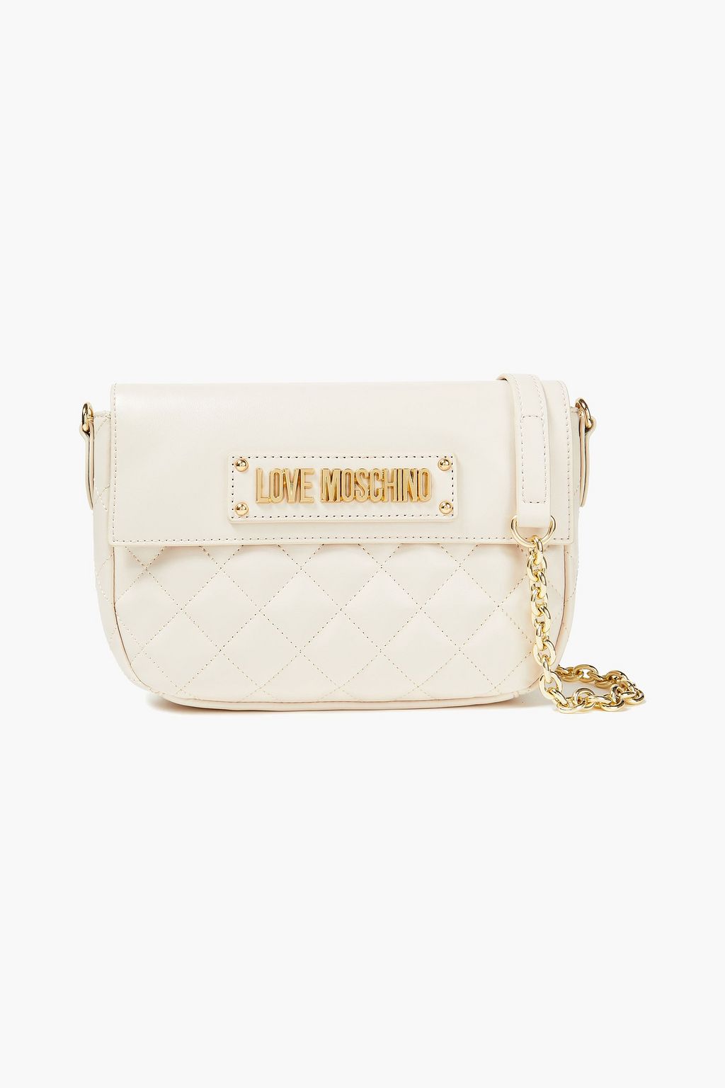 love moschino quilted faux leather crossbody bag