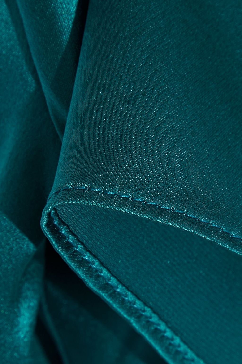 ADAM LIPPES Pleated silk-charmeuse top