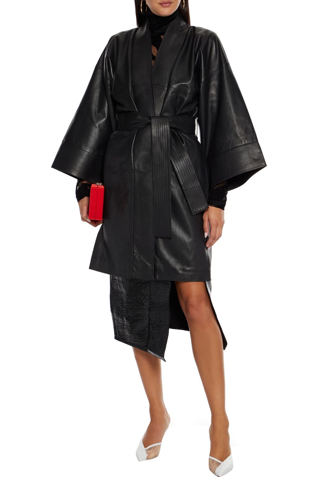 DUNDAS Leather kimono